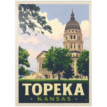 puzzleplate Topeka Kansas Capitol Classic Charm 1000 Jigsaw Puzzle