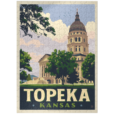 puzzleplate Topeka Kansas Capitol Classic Charm 300 Jigsaw Puzzle