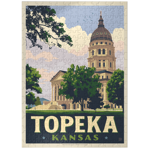 puzzleplate Topeka Kansas Capitol Classic Charm 300 Jigsaw Puzzle