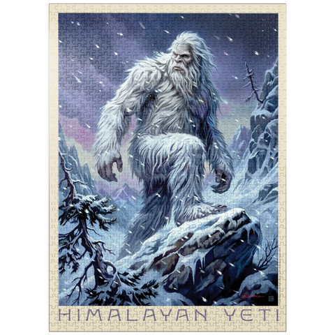 puzzleplate Mythical Creatures, Himalayan Yeti Winter Majesty 1000 Jigsaw Puzzle
