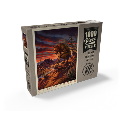Mythical Creatures, Chupacabra Desert Sunset Legend 1000 Jigsaw Puzzle box view2