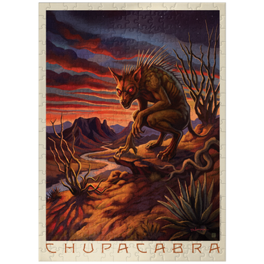 puzzleplate Mythical Creatures, Chupacabra Desert Sunset Legend 300 Jigsaw Puzzle