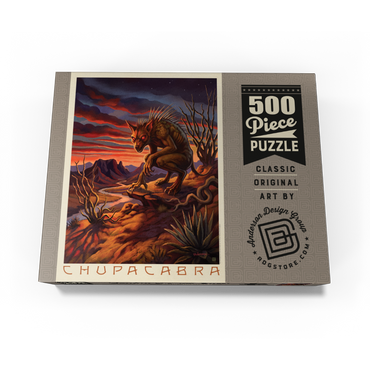 Mythical Creatures, Chupacabra Desert Sunset Legend 500 Jigsaw Puzzle box view3