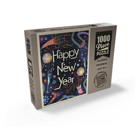 Happy New Year Celebration Sparkle 1000 Jigsaw Puzzle box view2