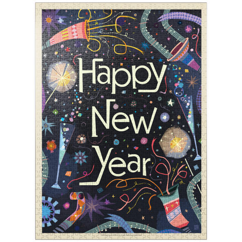 puzzleplate Happy New Year Celebration Sparkle 1000 Jigsaw Puzzle