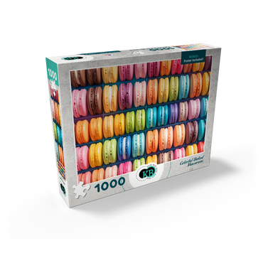 Colorful Baked Macarons 1000 Jigsaw Puzzle box view2