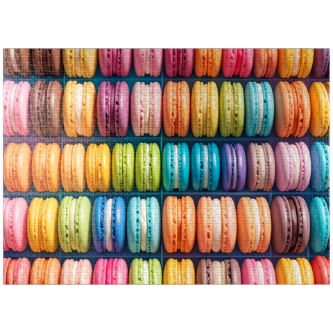 puzzleplate Colorful Baked Macarons 1000 Jigsaw Puzzle