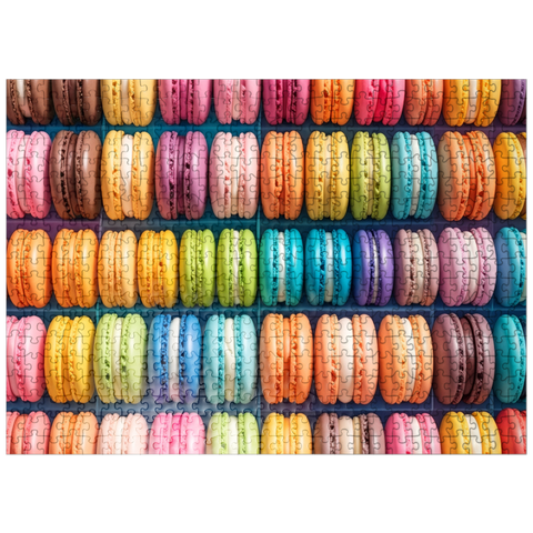 puzzleplate Colorful Baked Macarons 500 Jigsaw Puzzle