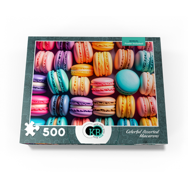 Assorted Colorful Macarons 500 Jigsaw Puzzle box view3