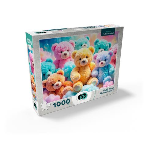 Fluffy Cloud Rainbow Bears 1000 Jigsaw Puzzle box view2