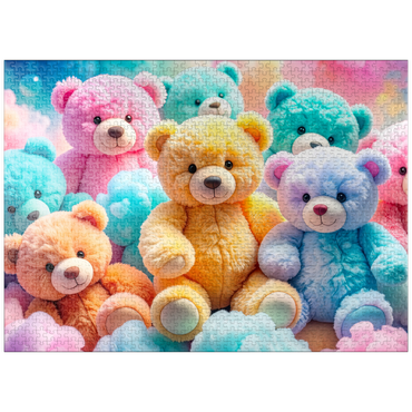 puzzleplate Fluffy Cloud Rainbow Bears 1000 Jigsaw Puzzle