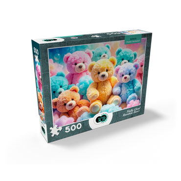 Fluffy Cloud Rainbow Bears 500 Jigsaw Puzzle box view2