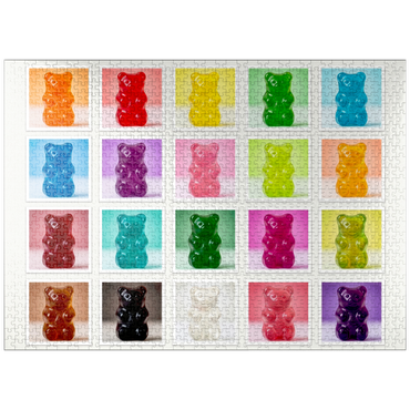 puzzleplate Rainbow Gummi Bears 1000 Jigsaw Puzzle