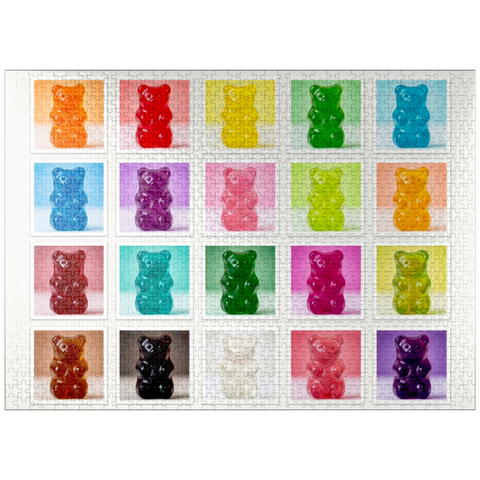 puzzleplate Rainbow Gummi Bears 1000 Jigsaw Puzzle