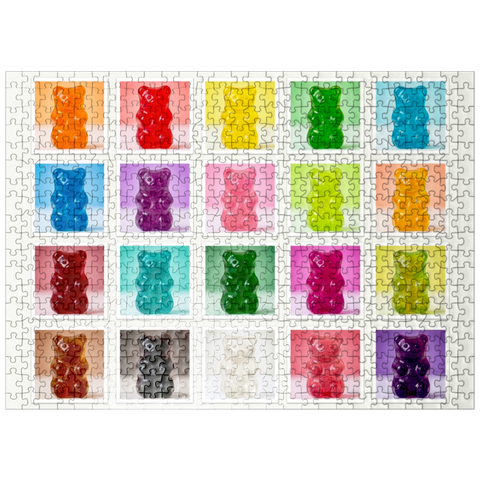 puzzleplate Rainbow Gummi Bears 500 Jigsaw Puzzle