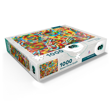 Gummi Worms Graffiti 1000 Jigsaw Puzzle box view1