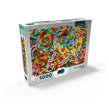 Gummi Worms Graffiti 1000 Jigsaw Puzzle box view2