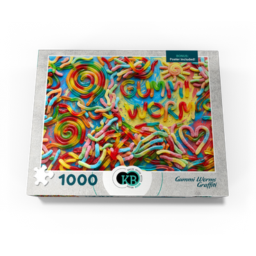 Gummi Worms Graffiti 1000 Jigsaw Puzzle box view3