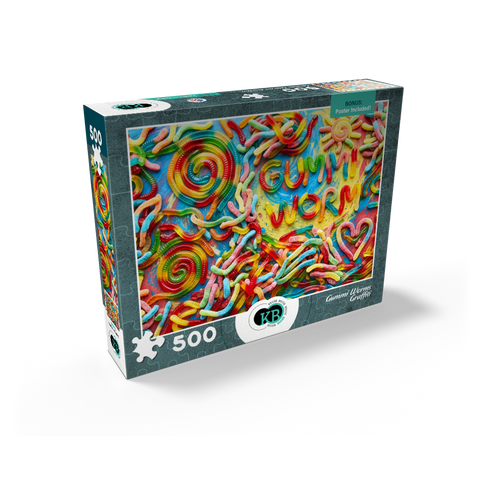 Gummi Worms Graffiti 500 Jigsaw Puzzle box view2