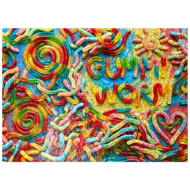 puzzleplate Gummi Worms Graffiti 500 Jigsaw Puzzle