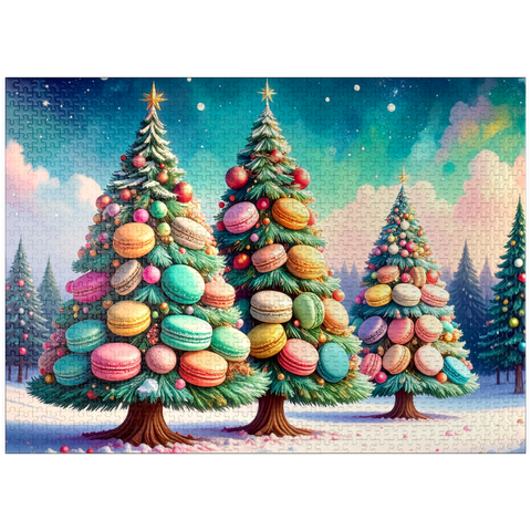 puzzleplate Magical Macarons Christmas Wonderland 1000 Jigsaw Puzzle