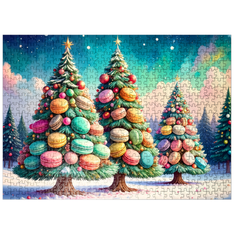 puzzleplate Magical Macarons Christmas Wonderland 500 Jigsaw Puzzle