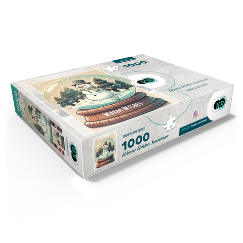 Warm Wishes Snowman 1000 Jigsaw Puzzle box view1