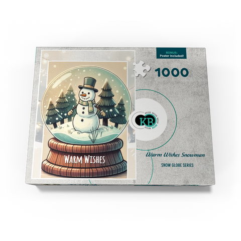 Warm Wishes Snowman 1000 Jigsaw Puzzle box view3