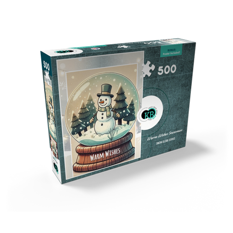 Warm Wishes Snowman 500 Jigsaw Puzzle box view2