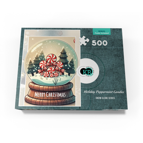 Holiday Peppermint Candies 500 Jigsaw Puzzle box view3