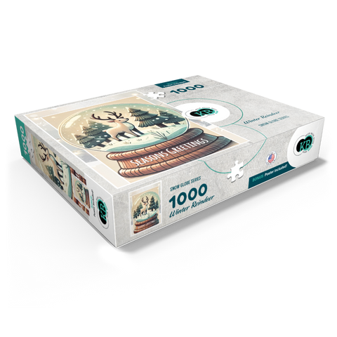 Winter Reindeer 1000 Jigsaw Puzzle box view1