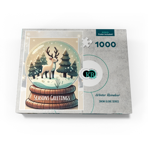 Winter Reindeer 1000 Jigsaw Puzzle box view3