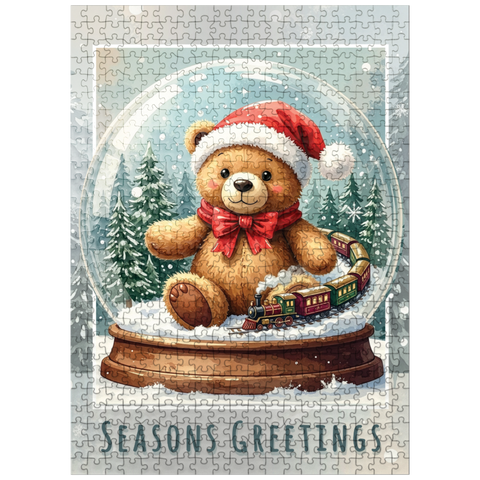 puzzleplate Beary Train Wonderland 500 Jigsaw Puzzle