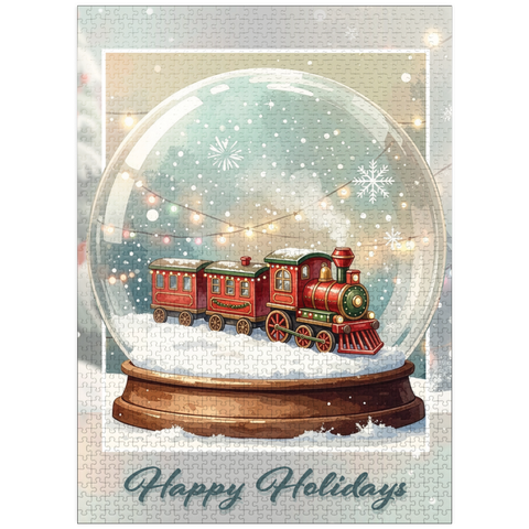 puzzleplate Train to Christmastown 1000 Jigsaw Puzzle
