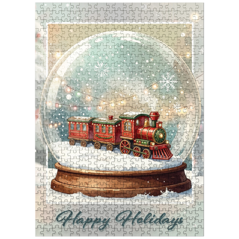 puzzleplate Train to Christmastown 500 Jigsaw Puzzle