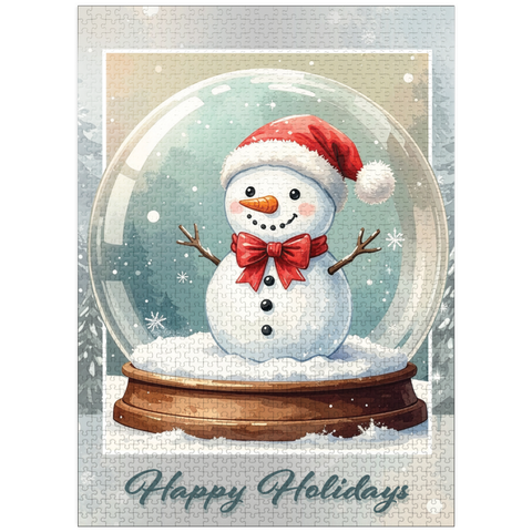 puzzleplate Jolly Holiday Snowman 1000 Jigsaw Puzzle
