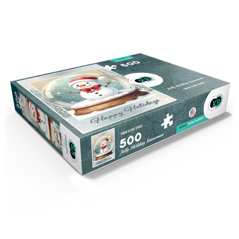 Jolly Holiday Snowman 500 Jigsaw Puzzle box view1