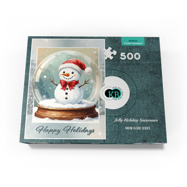 Jolly Holiday Snowman 500 Jigsaw Puzzle box view3
