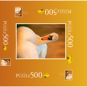 Swan View 500 Jigsaw Puzzle box 3D Modell