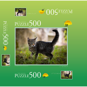 Little Nala - cute cat 500 Jigsaw Puzzle box 3D Modell