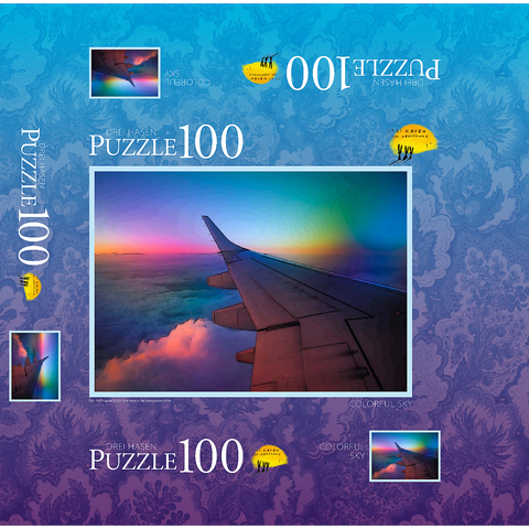 Colorful Sky 100 Jigsaw Puzzle box 3D Modell