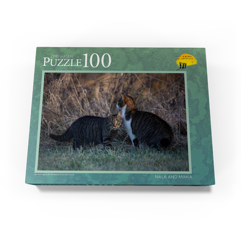 Nala and Minka - two sweet cats 100 Jigsaw Puzzle box view1