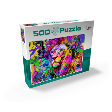 Fantastic lion 500 Jigsaw Puzzle box view1