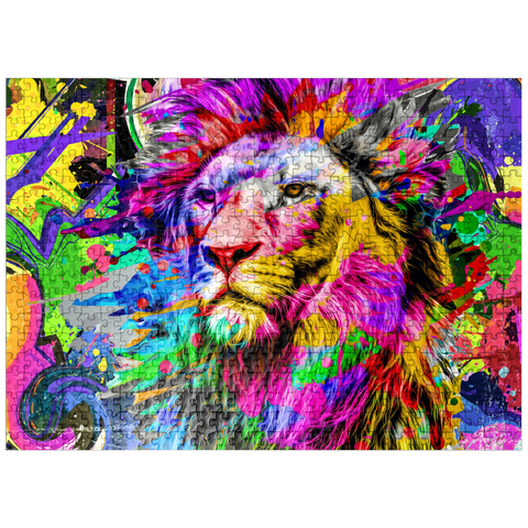 puzzleplate Fantastic lion 500 Jigsaw Puzzle