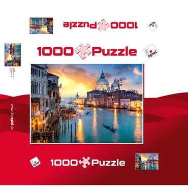 Lagoon dream Venice 1000 Jigsaw Puzzle box 3D Modell