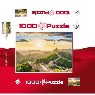 Chinese wall 1000 Jigsaw Puzzle box 3D Modell