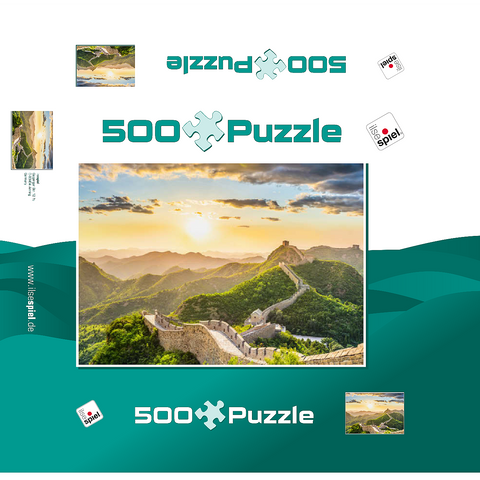 Great Wall of China 500 Jigsaw Puzzle box 3D Modell