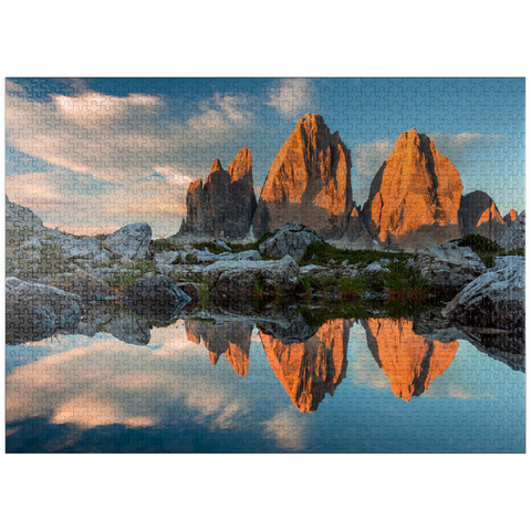 puzzleplate The Three Peaks 1000 Jigsaw Puzzle