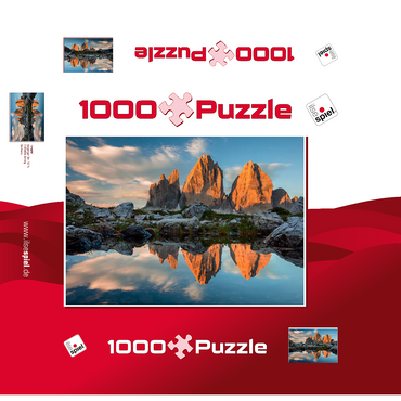 The Three Peaks 1000 Jigsaw Puzzle box 3D Modell