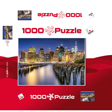 New York skyline 1000 Jigsaw Puzzle box 3D Modell